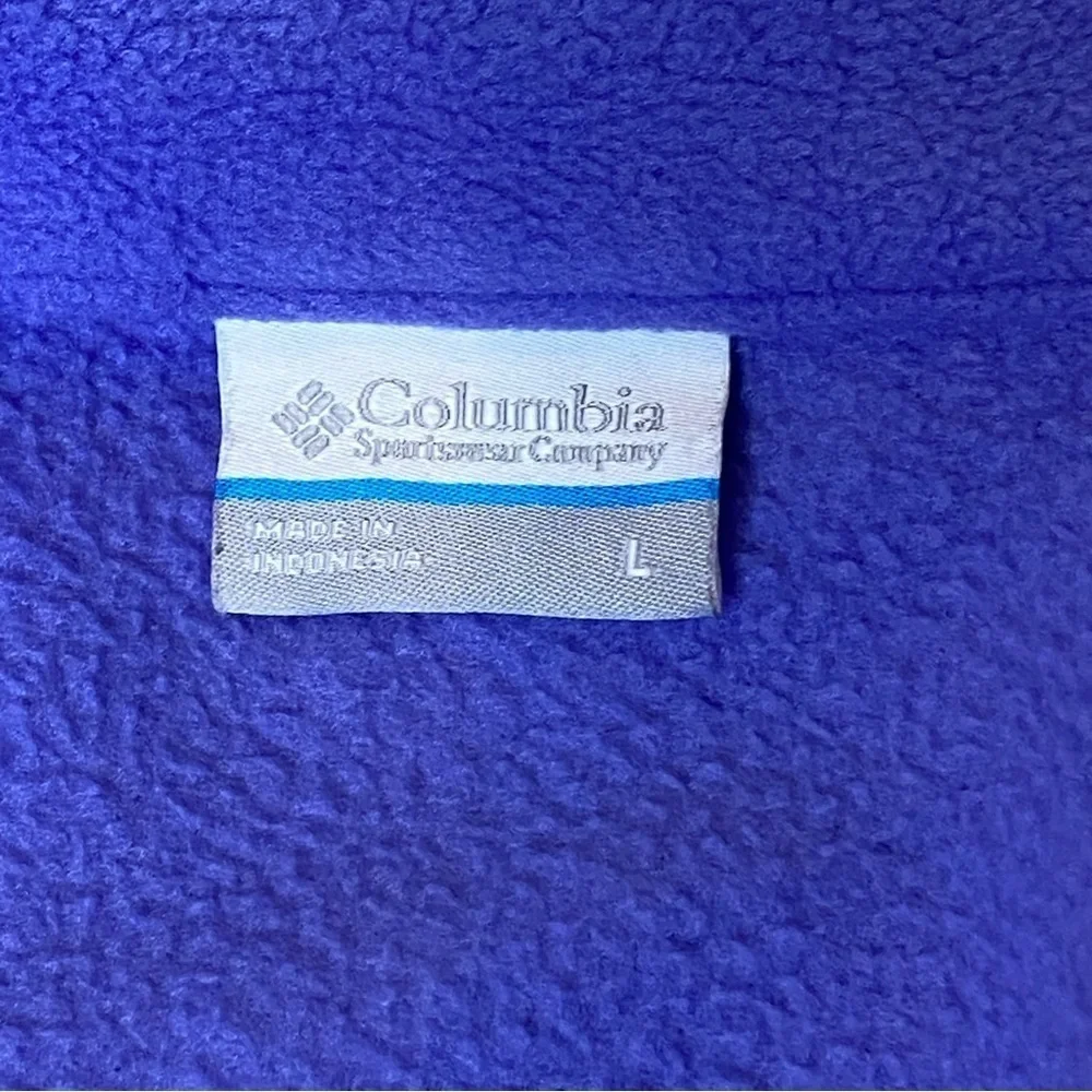 Columbia Fleece Girls Jacket Purple Size Large
